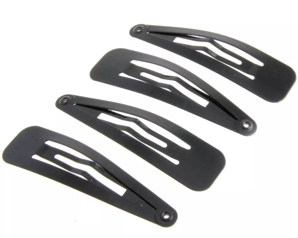 DailyGo Haarspange Click Clack metall 5 cm, schwarz