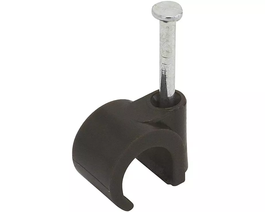 STEFFEN Nagelbriden für Kabel 8-10 mm, Braun 25 Stück