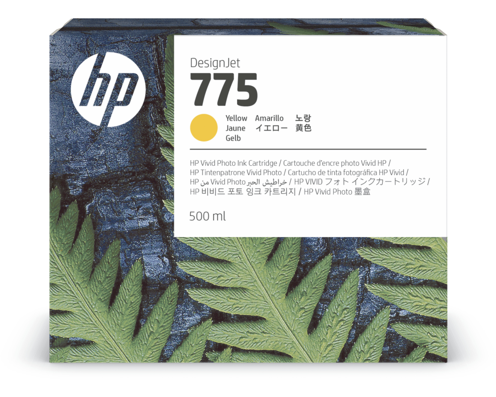 HP Tintenpatrone 775 yellow 1XB19A DesignJet Z6 Pro/Z9+ Pro 500ml