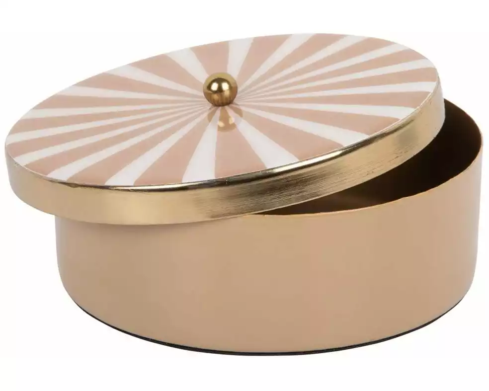 present time Vorratsdose Candy Swirl 1.2 l, Braun/Weiss