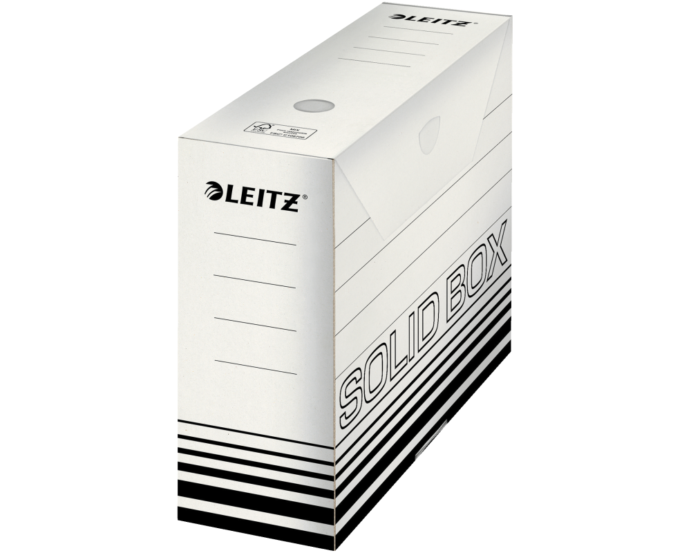 LEITZ Solid Box A4 6128-00-01 weiss 100x257x330mm