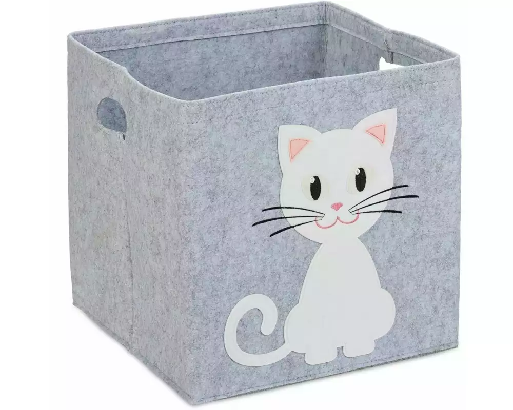 relaxdays Spielzeugkorb Katze