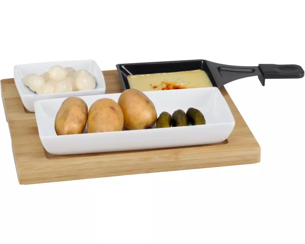 Nouvel Raclette–Teller Bambus, 5-teilig