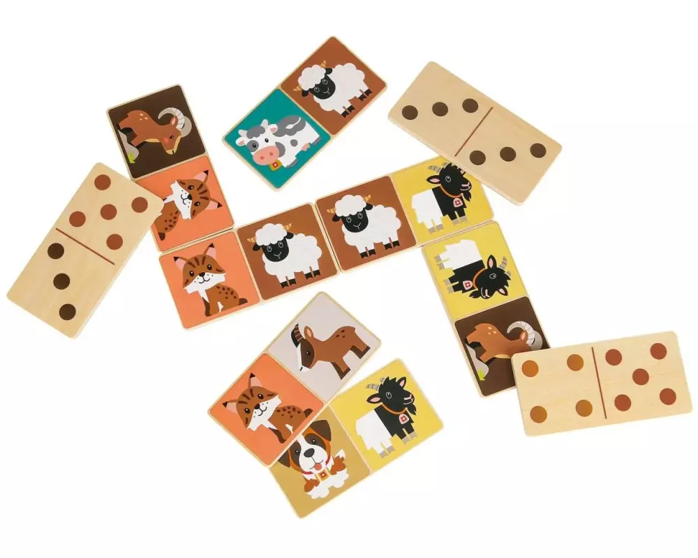 Spielba Holzspielwaren Schweizer Domino 28 Stück