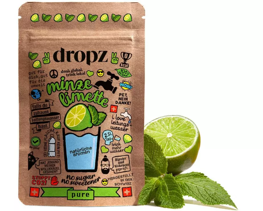 Dropz Pure Minze-Limette 1 Beutel à 20 Stück