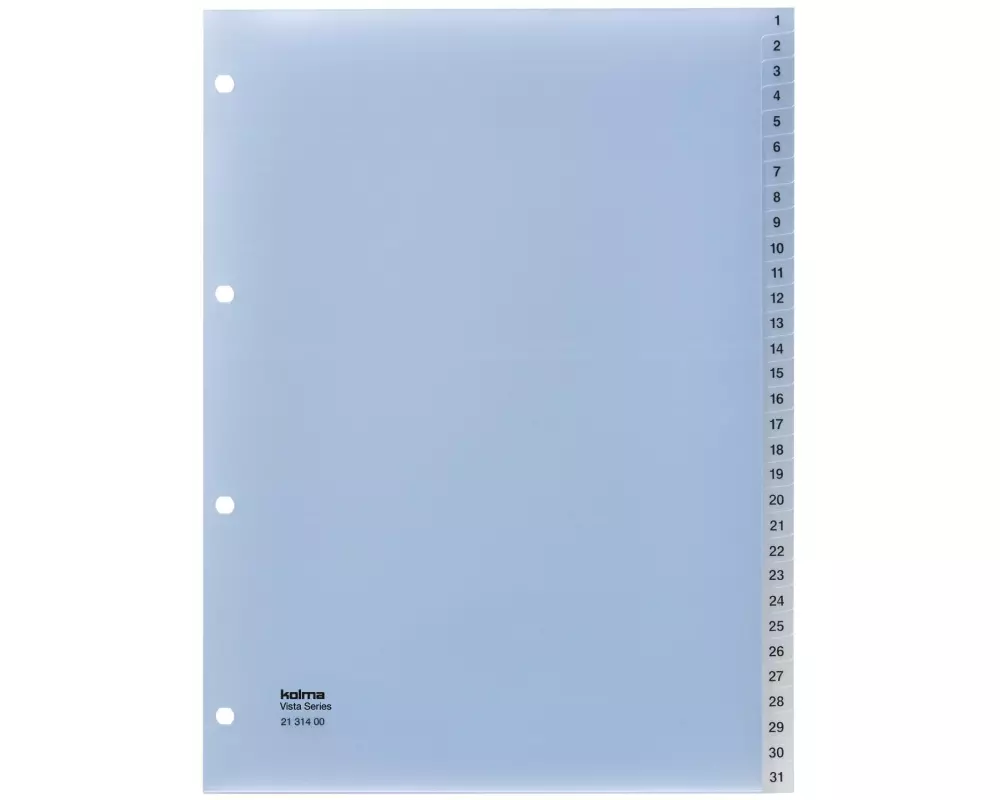 Kolma Register A4 Vista 1-31