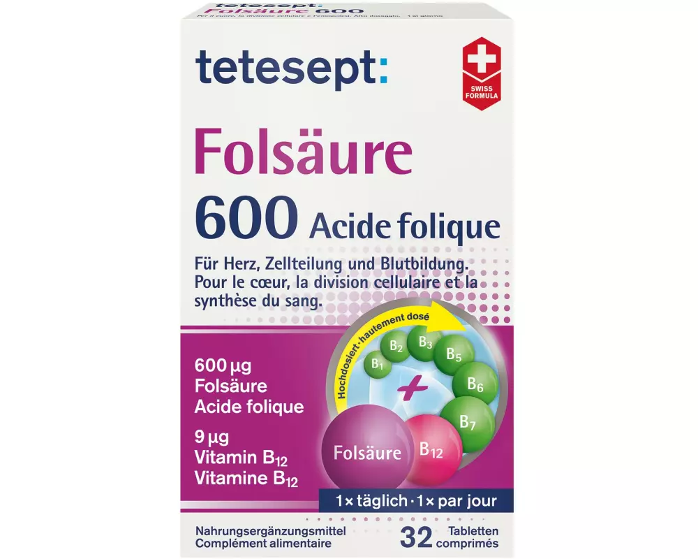 tetesept Folsäure 600 32 Tabletten