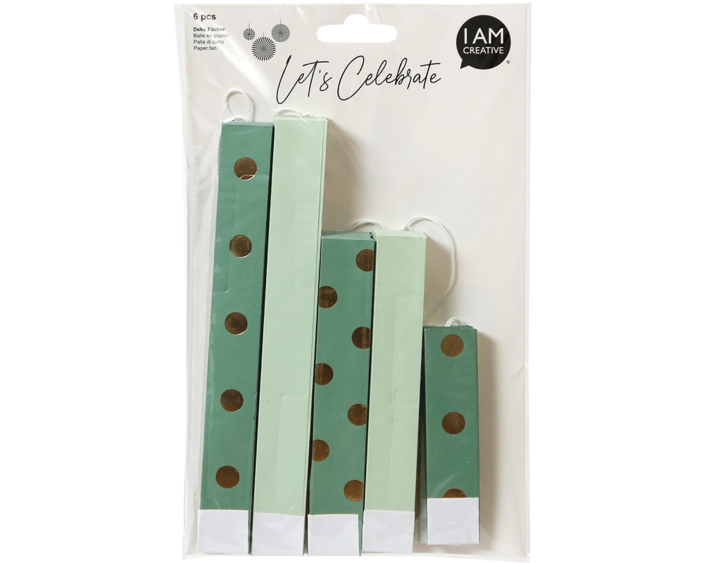 I AM CREATIVE Deko Fächer mint 6010.968 gepunktet, 6 Seiten