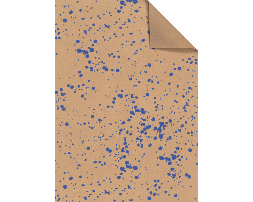 STEWO Geschenkpapier Sprenkel 2514579240 100x70cm blau FSC