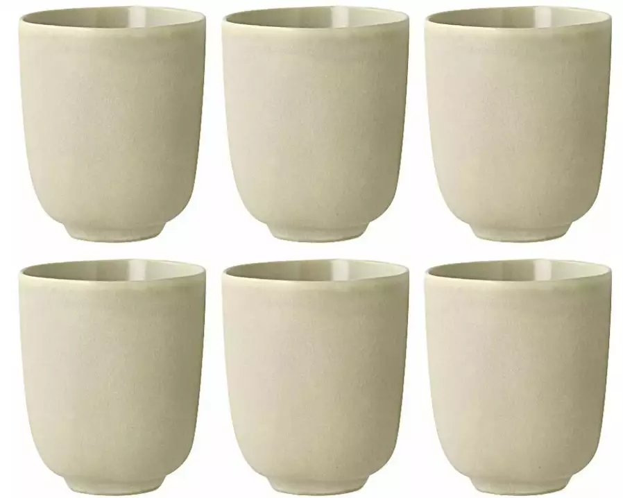 Villa Collection Kaffeebecher Shoku 330 ml, 6 Stück, Beige