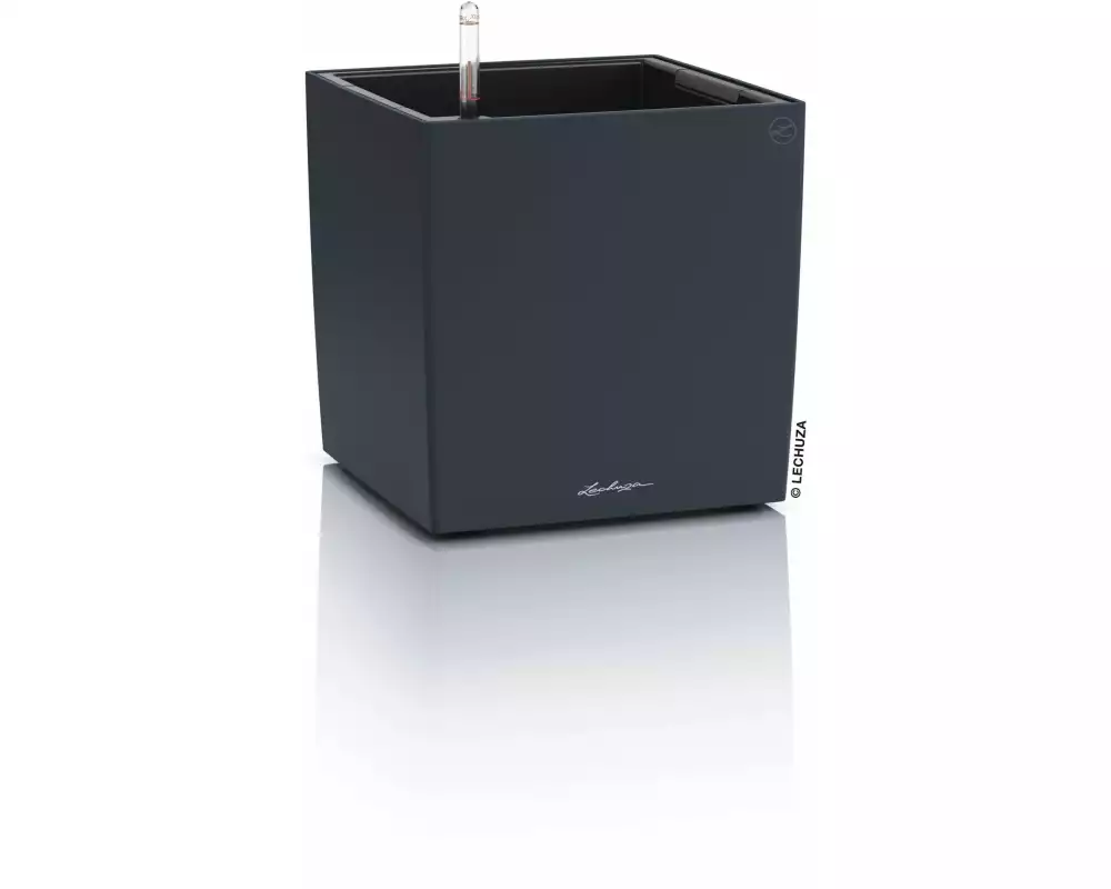 Lechuza Bewässerungsset CUBE Color 30 Schiefergrau