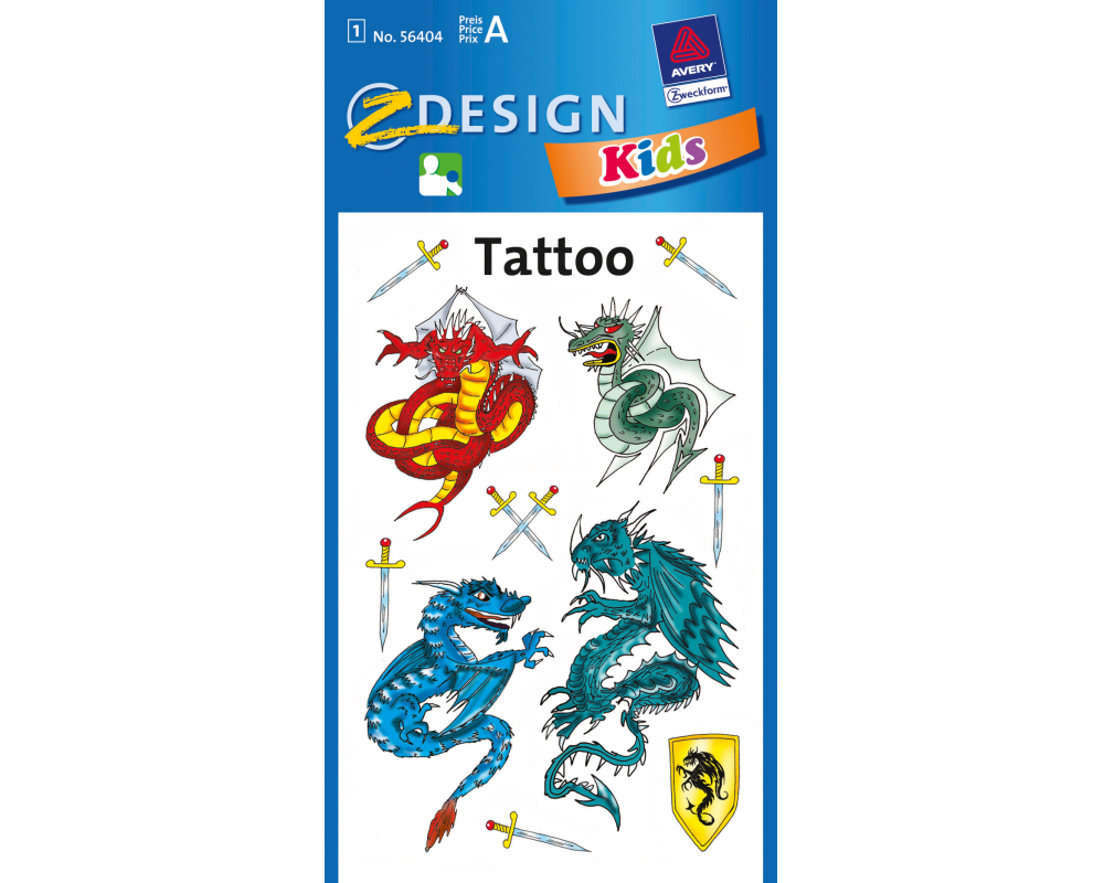 Z-DESIGN Sticker Tattoo 56404 Drachen
