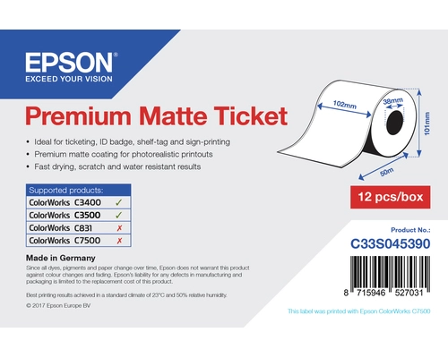 Epson Premium Inkjet Receipt Paper