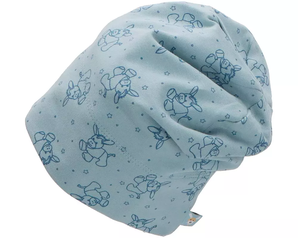 Sterntaler Mütze Slouch-Beanie Esel Hellblau Gr. 35