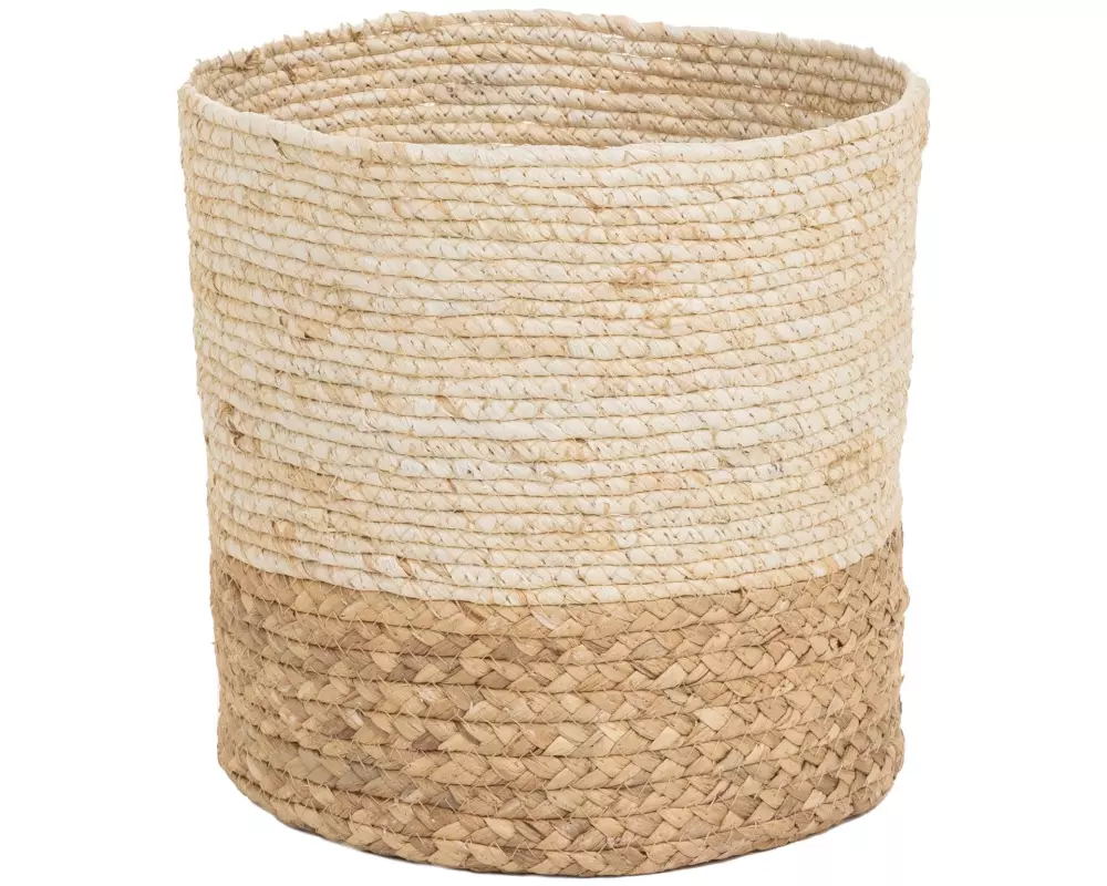 COCON Aufbewahrungskorb Beige/Braun, 29 x 25 cm