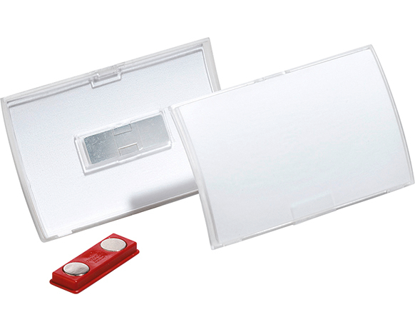 DURABLE Namensschild ClickFold 90x54mm 821519 10 Stück mit Magnet