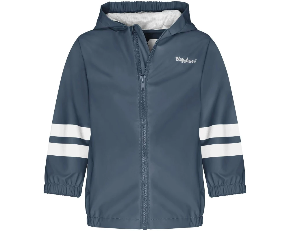 Playshoes Regenjacke Basic Gr. 128, Marineblau
