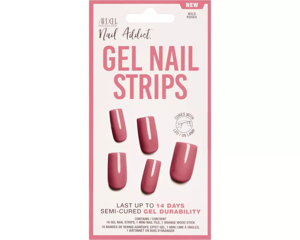 Ardell Gel Nail Strips Wild Roses 16 Stück