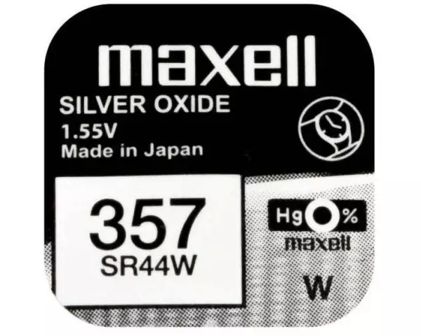 Maxell Europe LTD. Knopfzelle 357 SR44W , 10 Stück