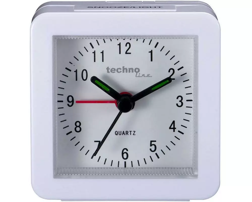 Technoline Klassischer Wecker MODELL SC WHITE Quarzuhr