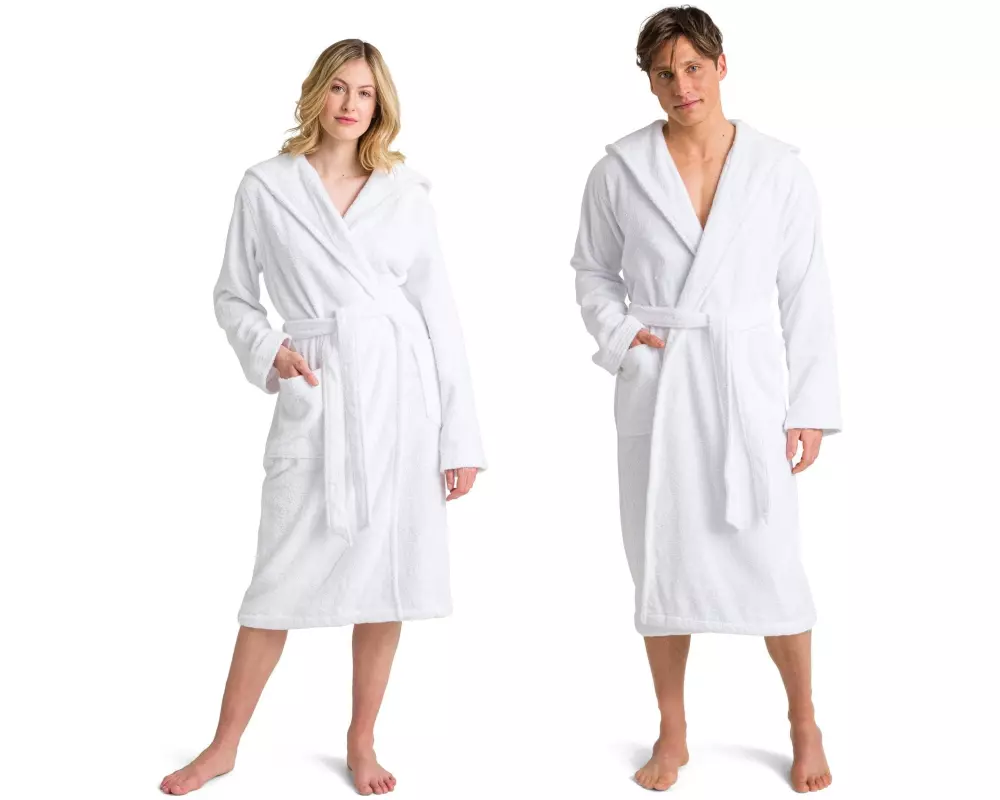 Möve Bademantel Superwuschel M, Weiss