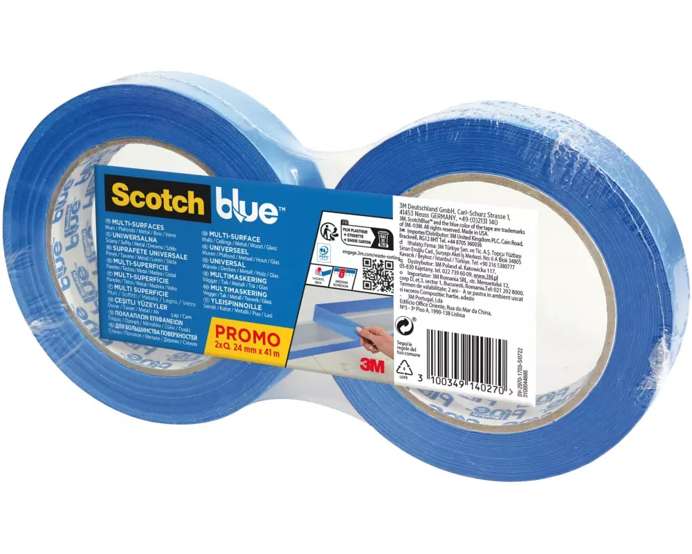 3M Malerabdeckband 24 mm x 41 m, Blau