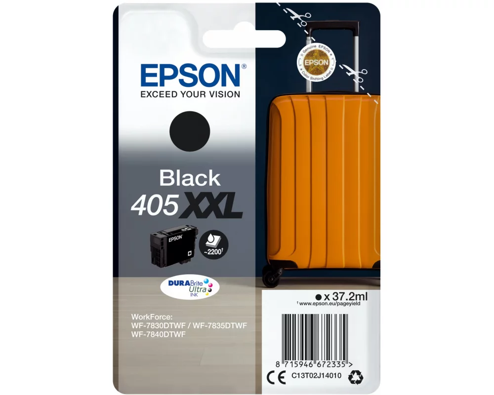 Epson Singlepack Black 405XXL DURABrite Ultra Ink