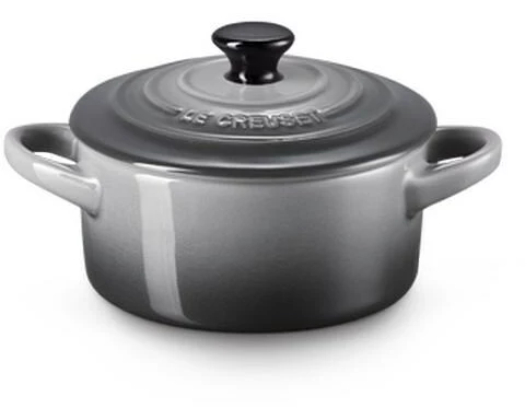 Le Creuset Auflaufform Mini Cocotte Rund, Dunkelgrau