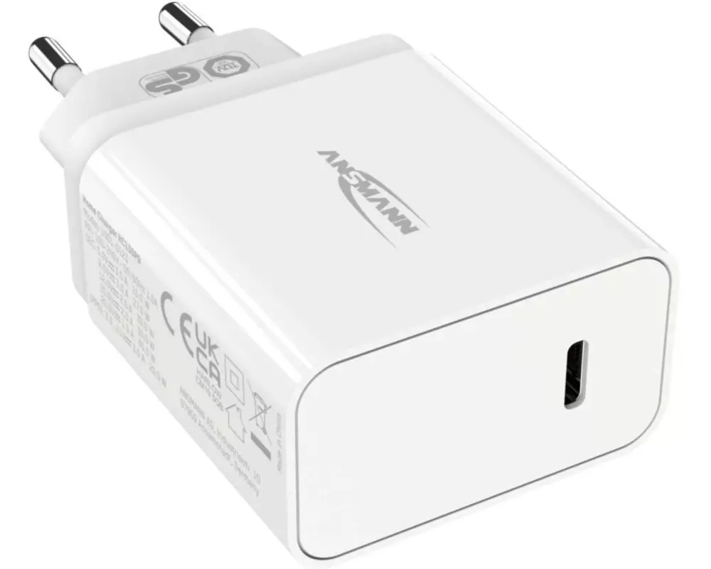 Ansmann USB-Wandladegerät Home Charger HC130PD, 30 W, Weiss