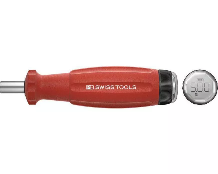 PB Swiss Tools Drehmomentschrauber DigiTorque V02, 0.4 - 2.0 Nm Bit-Halter