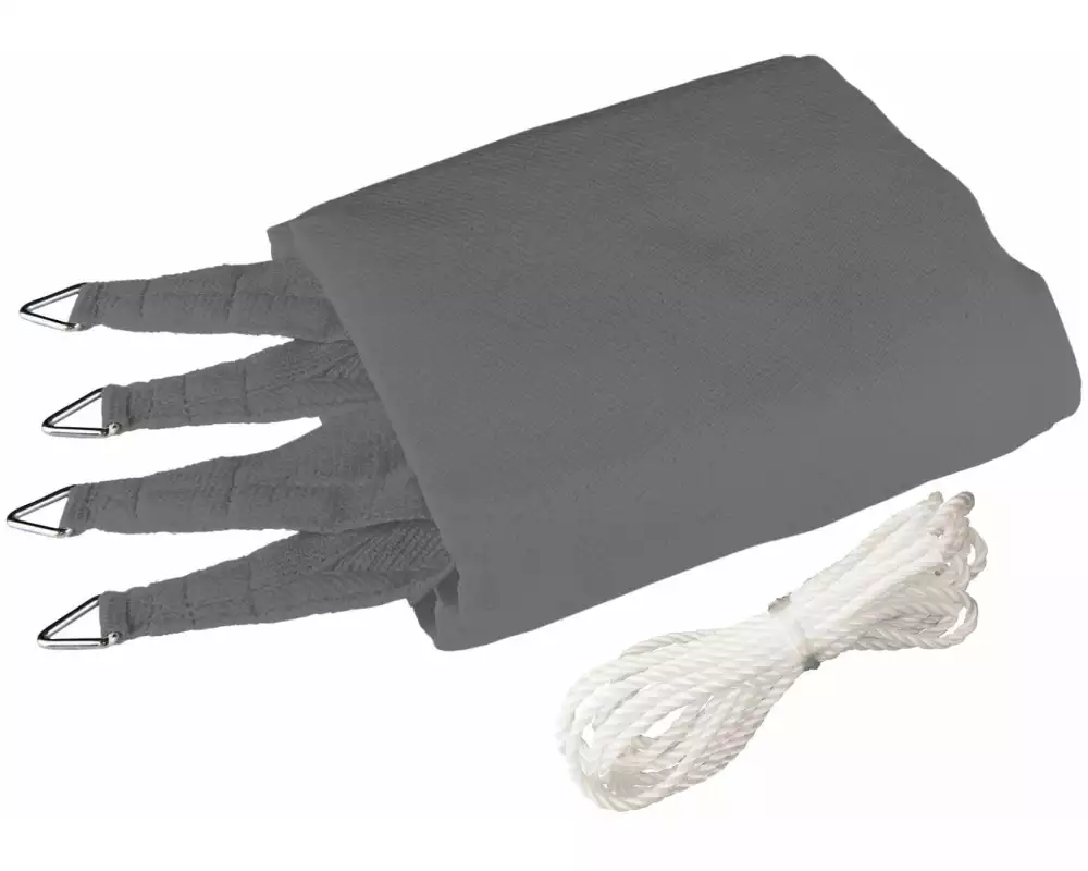 Windhager Sonnensegel 500 cm, Quadratisch, Grau
