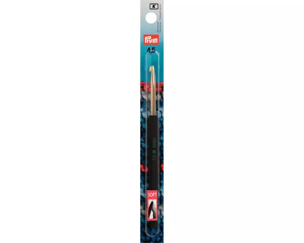 Prym Häkelnadel Ø 4.5 mm, Wolle, Soft-Griff