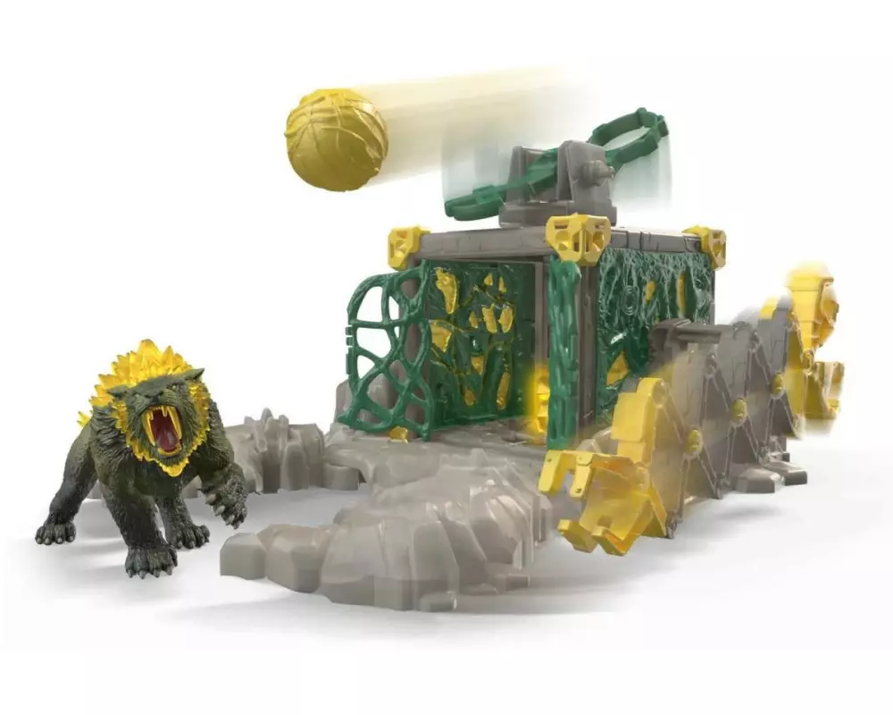 Schleich Jungle Stronghold mit Katapult Greifarm und Falle