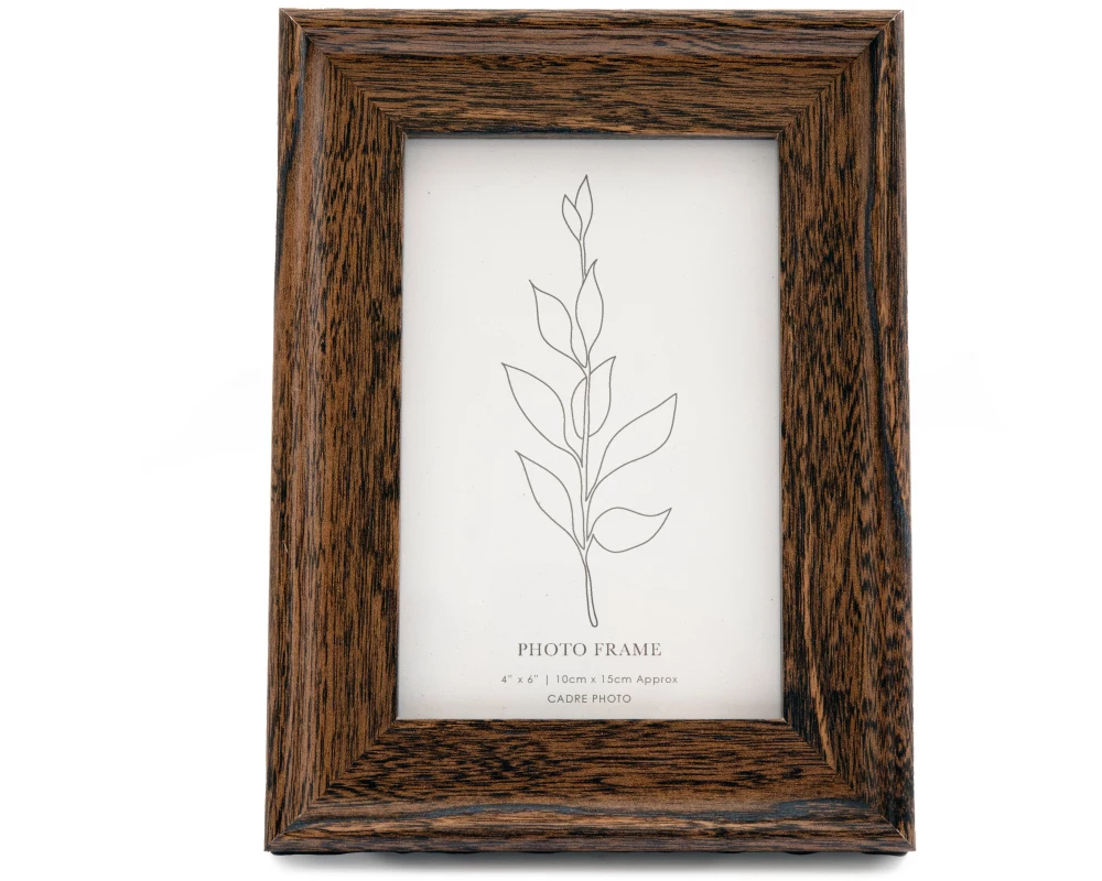 ROOST Fotorahmen 4x6 Zoll PH2438 Wallnuss Holz