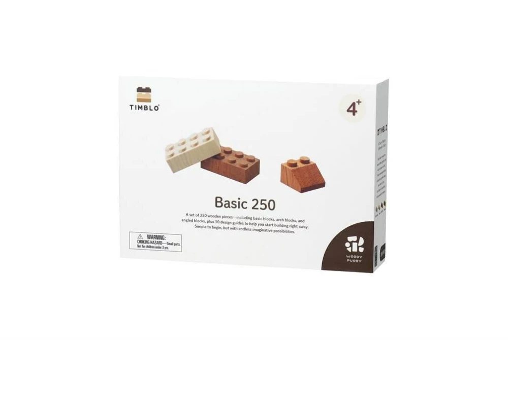 Timblo Holz Klemmbausteine Basic 250 Teile