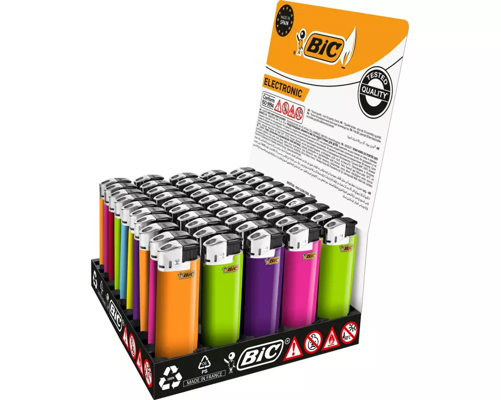 BIC Elektronisches Feuerzeug J38 Assortiert