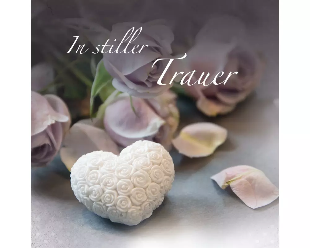 Natur Verlag Trauerkarte In stiller Trauer 13.5 x 13.5 cm