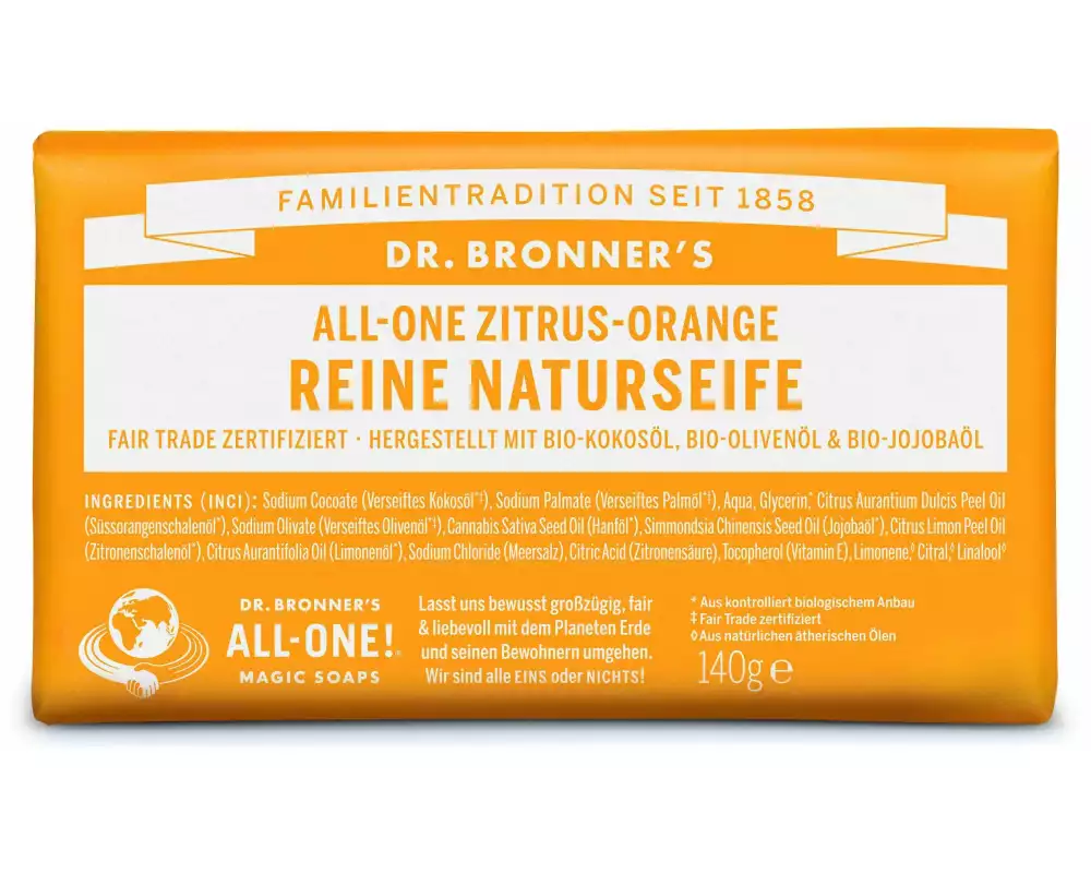 Dr.Bronner's Seife All-One Citrus Orange 140 g