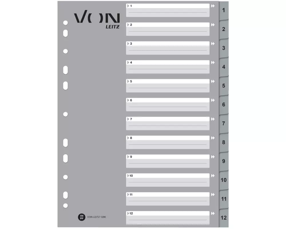 VON Register A4, 1-12