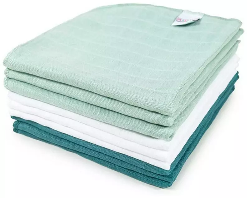 MAKIAN Mulltuch 9er Pack, 40 x 40 cm