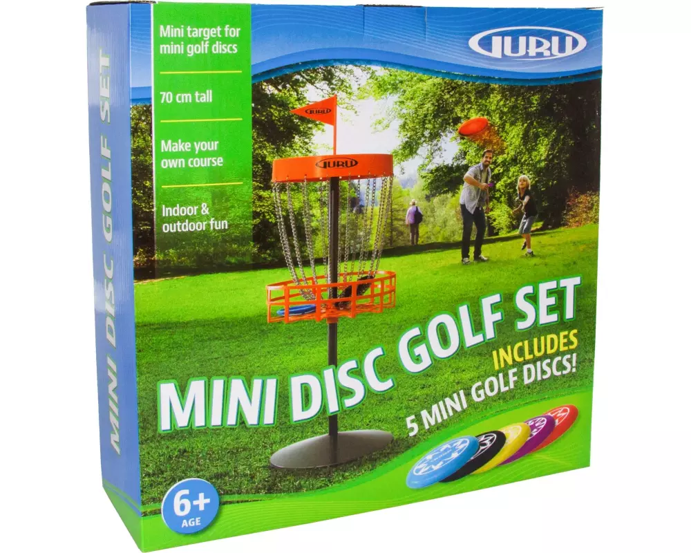 Schildkröt Funsports Guru Disc Golf Mini Basket Set inkl. 5 Scheiben