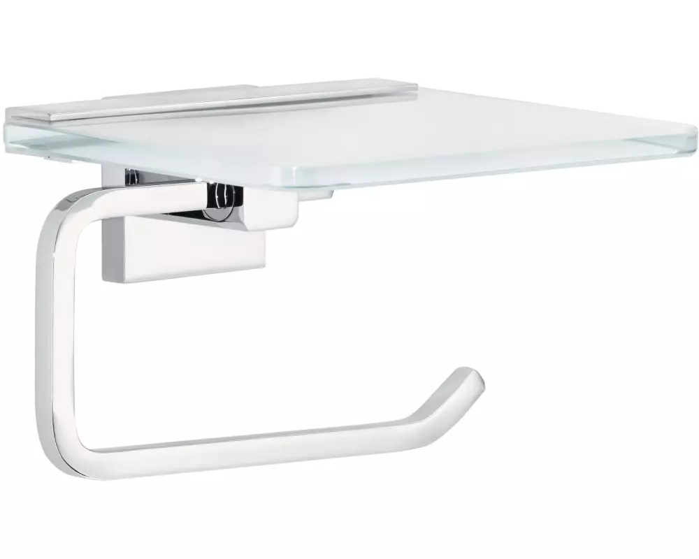 tesa Toilettenpapierhalter Deluxxe, Silber