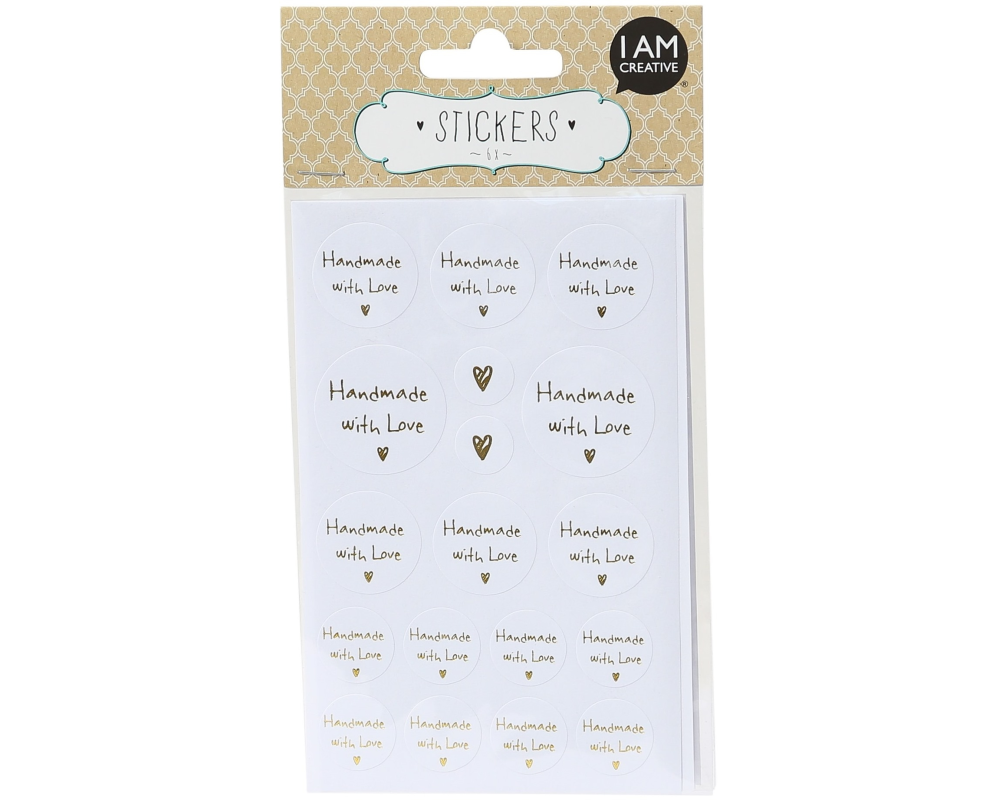 I AM CREATIVE Sticker, 6 Blätter 4087.481 Handmade with Love