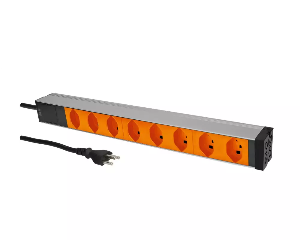 Max Hauri 19" PDU 8x T23, 1HE Orange