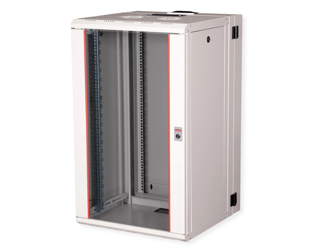 ROLINE 19-Zoll Wandgehäuse Pro 20 HE, 600x600 BxT zweiteilig schwenkbar grau