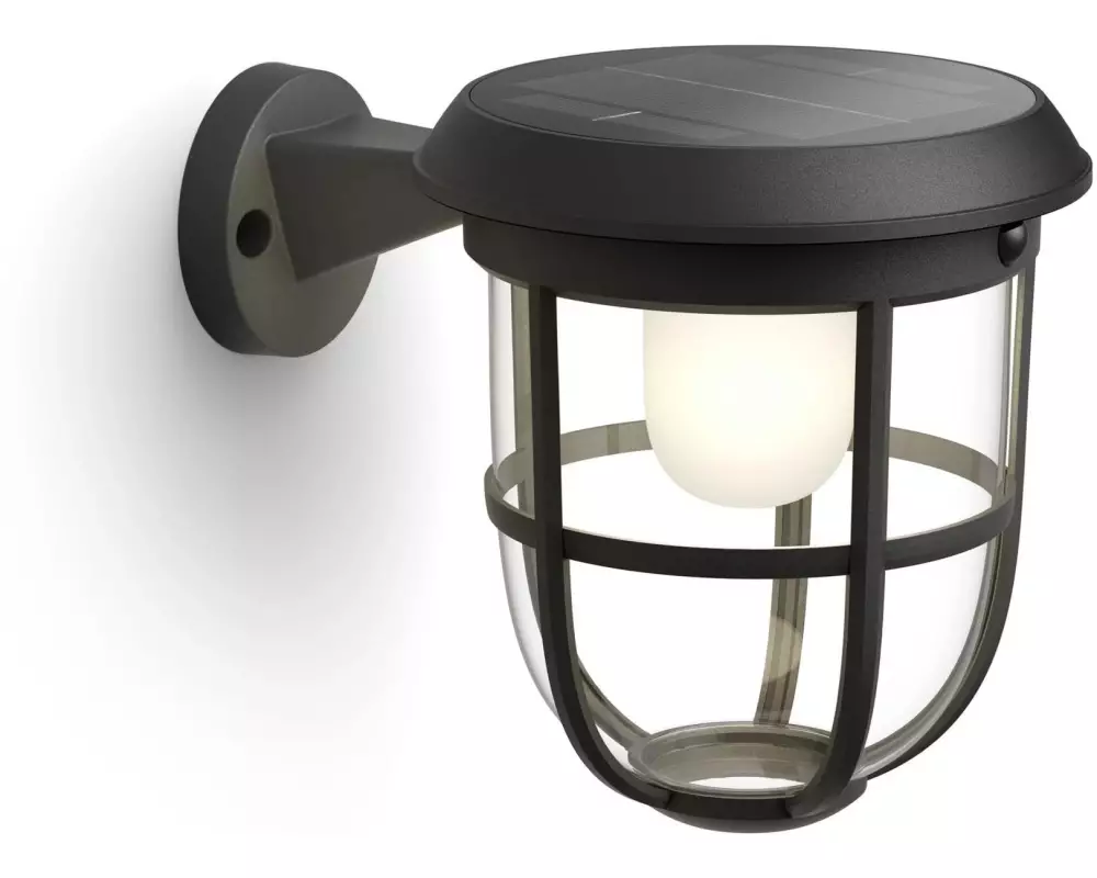 Philips Radii UE Wandleuchte Solar schwarz 3000K