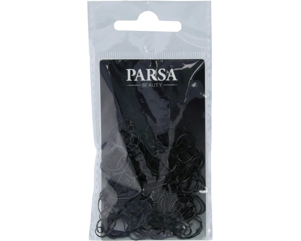 Parsa Beauty Haargummi Mini Schwarz 150 Stück