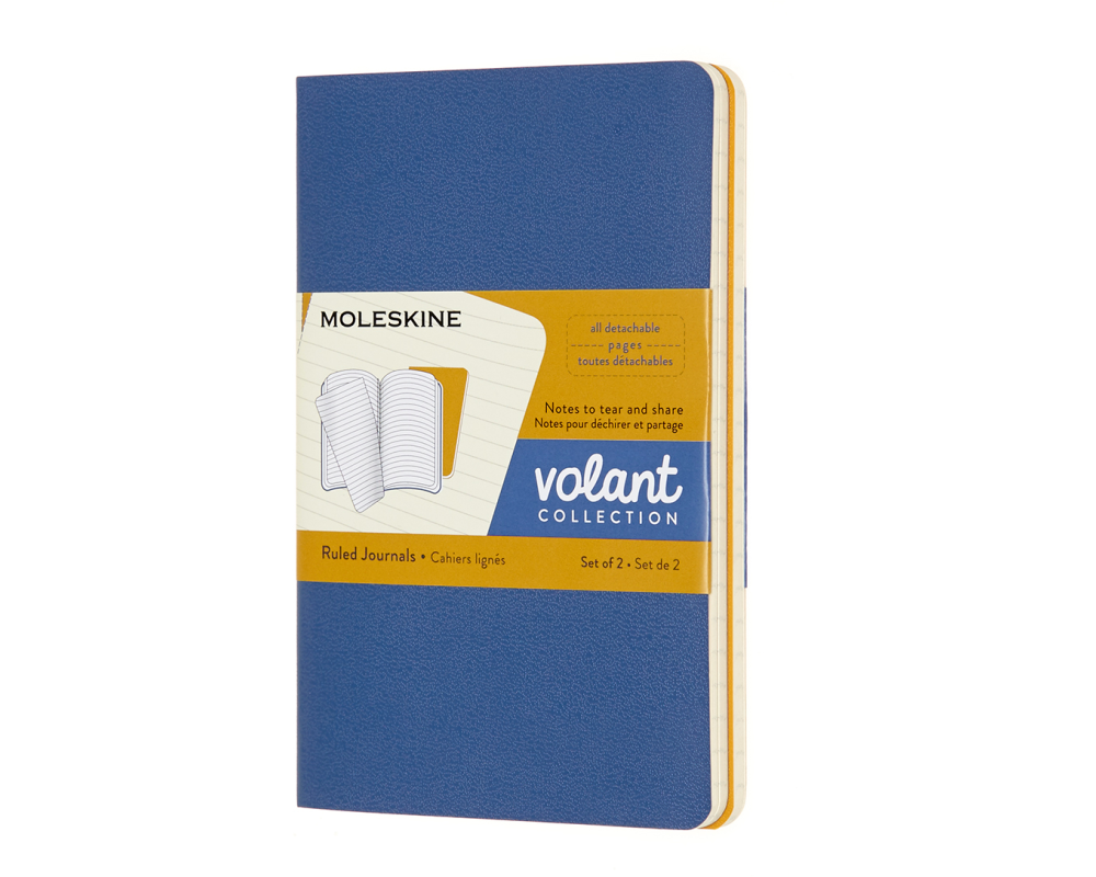 MOLESKINE Notizheft 2x 14x1.1x9cm 620565 liniert, korall/marine, 80 S.