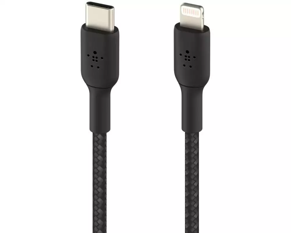 Belkin USB-Ladekabel Braided Boost Charge USB-C - Lightning 1 m