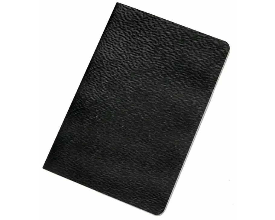 Büromaterial Wachstuchheft A5, Kariert, 96 Blatt, Schwarz